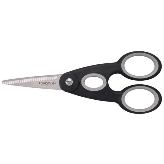 Fiskars Tijeras de cocina, Longitud total: 22 cm, Acero de calidad/Plástico, Functional Form, 1003034 - Ferrotecnia