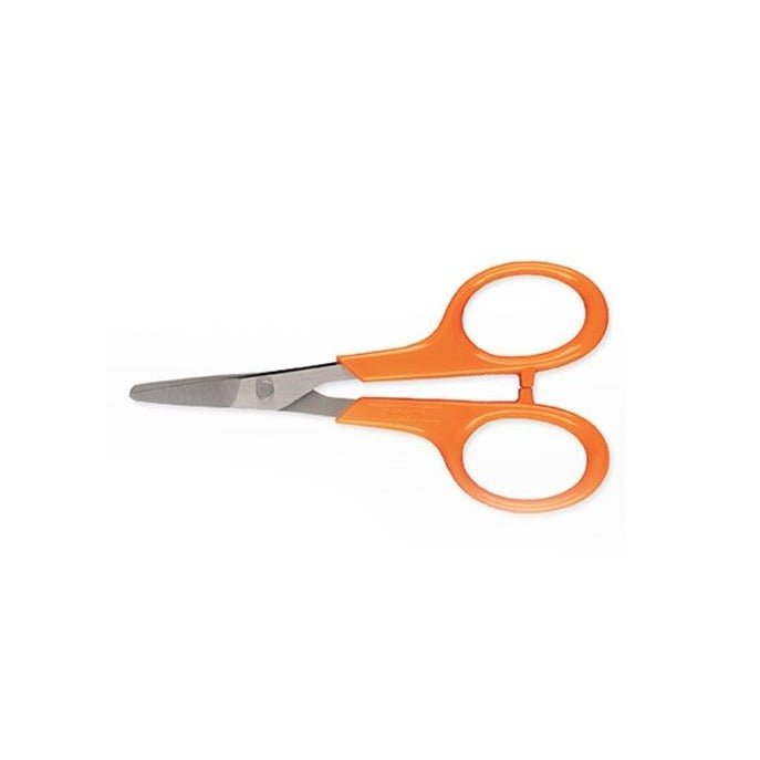 Fiskars Tijeras de manicura con cabos redondos, Longitud total: 10 cm, Acero de calidad/Plástico, Classic, 1003028 - Ferrotecnia