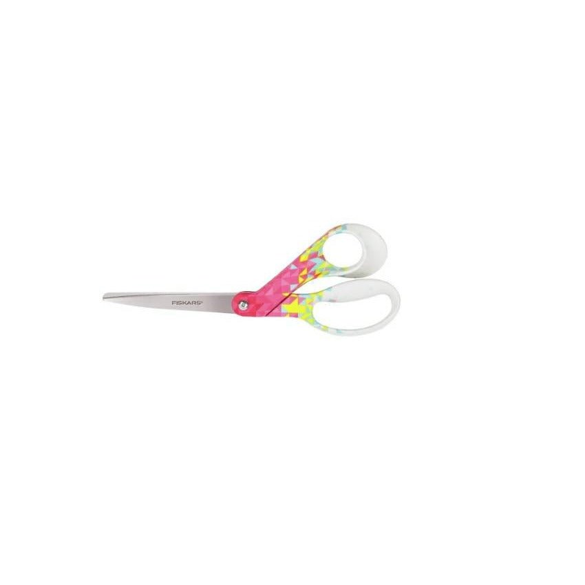 Fiskars Tijeras universales, Longitud total: 21 cm, Calidad acero/plástico, Inspiration, Motivo geométrico, 1023988 - Ferrotecnia