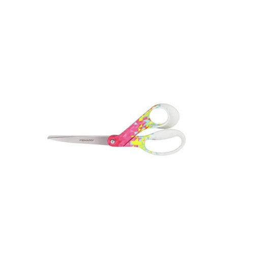 Fiskars Tijeras universales, Longitud total: 21 cm, Calidad acero/plástico, Inspiration, Motivo geométrico, 1023988 - Ferrotecnia