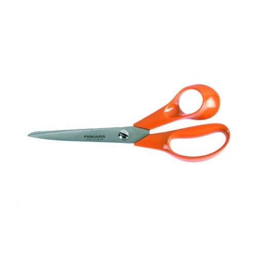 Fiskars Tijeras universales para diestros, Longitud total: 21 cm, Acero de calidad/Plástico, Classic, 1000815 - Ferrotecnia