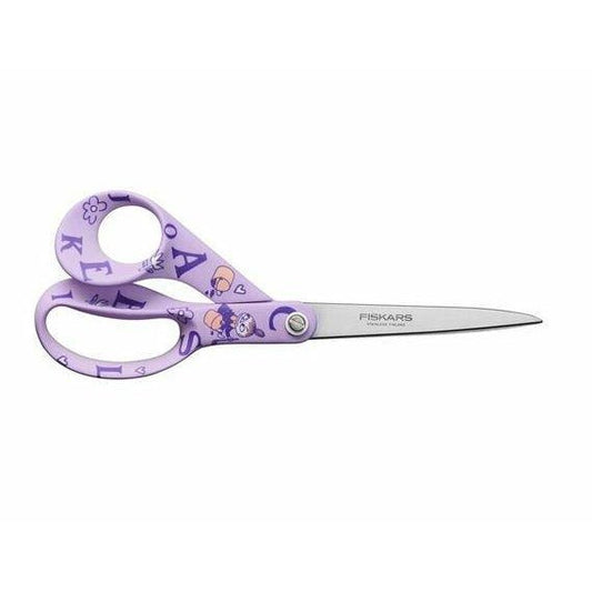 Fiskars X Mumin Tijeras multiusos con diseño Mumin, Para diestros, Longitud: 21 cm, Hojas de acero inoxidable, ABC, 1067187 - Ferrotecnia