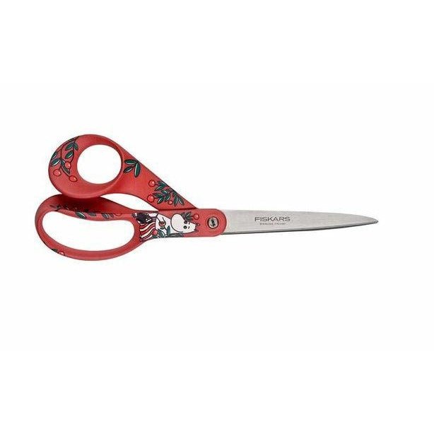 Fiskars X Mumin Tijeras multiusos con diseño Mumin, Para diestros, Longitud: 21 cm, Hojas de acero inoxidable, Mamá Mumin, 1000831 - Ferrotecnia