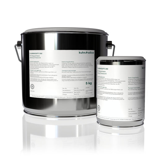 FLAMMADUR® E 292 (1 kg) - Recubrimiento de poliuretano flexible e ignífugo para aplicaciones de alta exigencia - Ferrotecnia