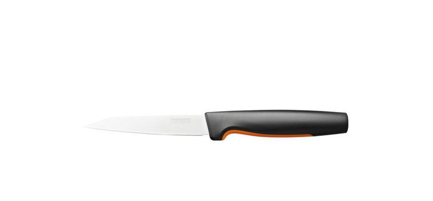Fiskars Cuchillo para pelar, Functional Form, Longitud total: 23 cm, Acero inoxidable japonés/plástico, 1057542