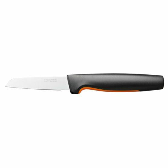 Fiskars Cuchillo para pelar, Functional Form, Hoja recta, Longitud total: 20 cm, Acero inoxidable japonés/plástico, 1057544