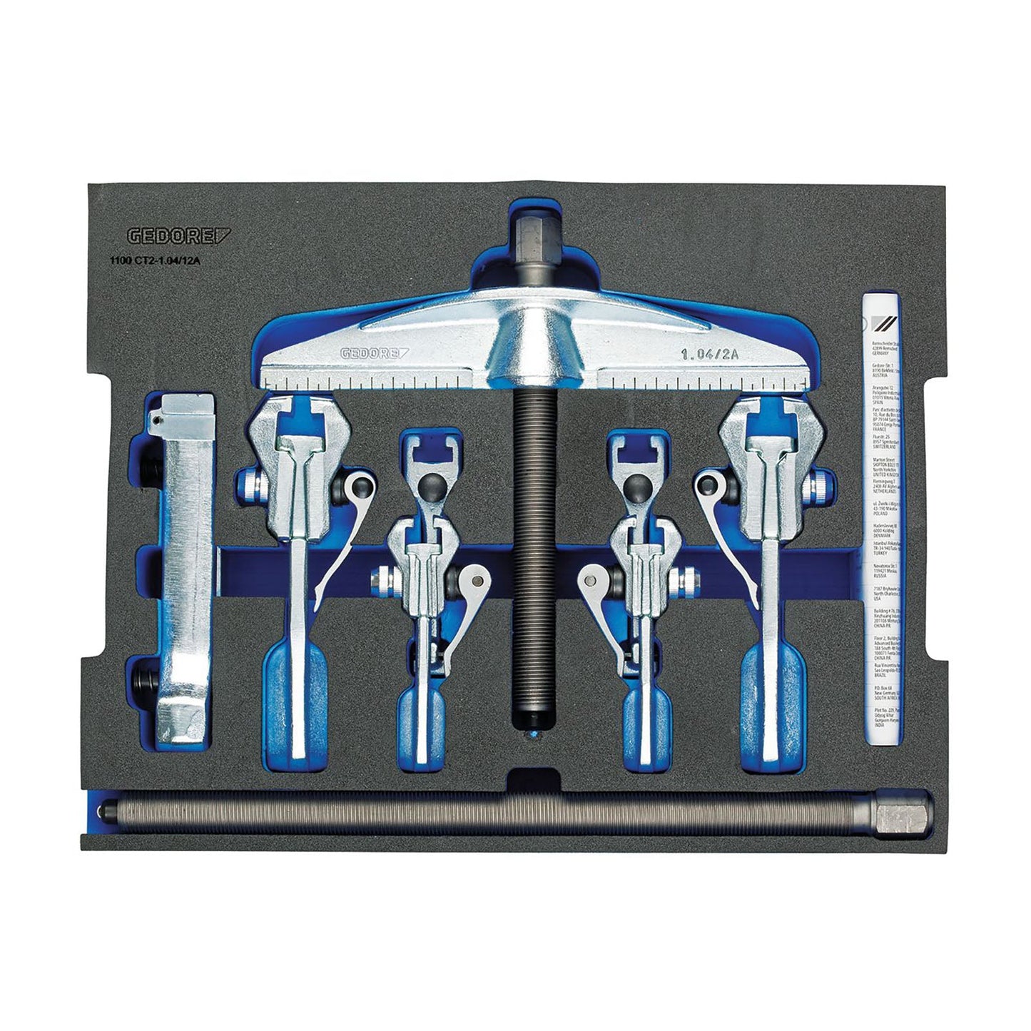 GEDORE 1100 CT2 - 1.04/12A - Set Extractor en Módulo L - BOXX (2927268) - Ferrotecnia