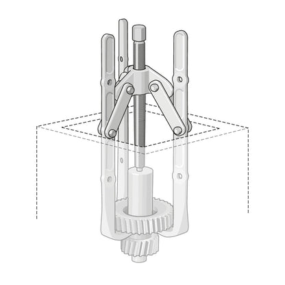 GEDORE 1.14/1L - Extractor 2 patas 150x200 mm (8005110) - Ferrotecnia