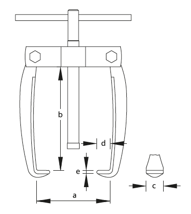 GEDORE 1.18/0XS - Extractor de terminales de polo con 2 patas de perfil muy delgado - Ferrotecnia