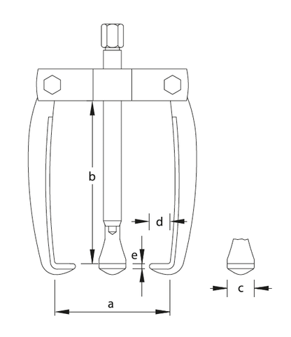 GEDORE 1.19 - Extractores económicos de 3 patas - Ferrotecnia