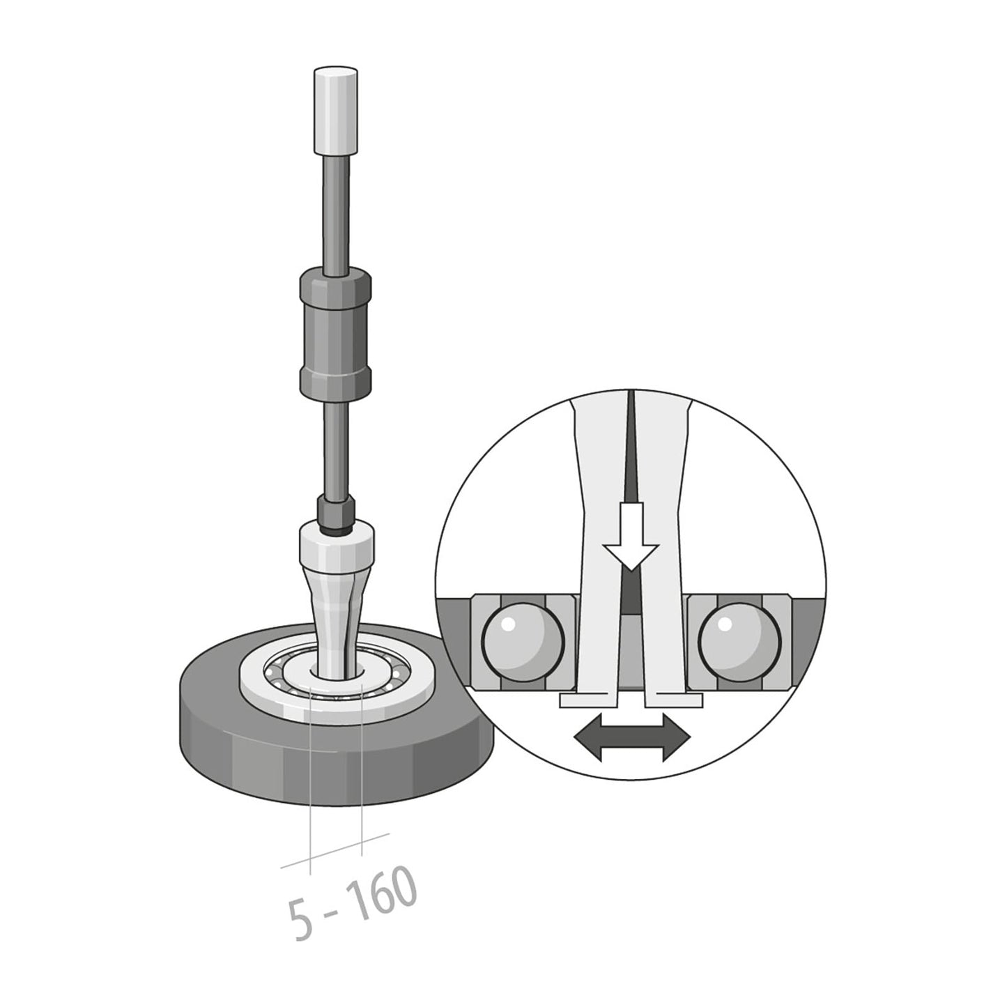 GEDORE 1.35/1 - Martillo de inercia 23cm 200 g (8016070) - Ferrotecnia