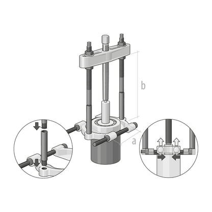 GEDORE 1.38/0 - Utensilio extractor 40 - 120 mm (8017550) - Ferrotecnia