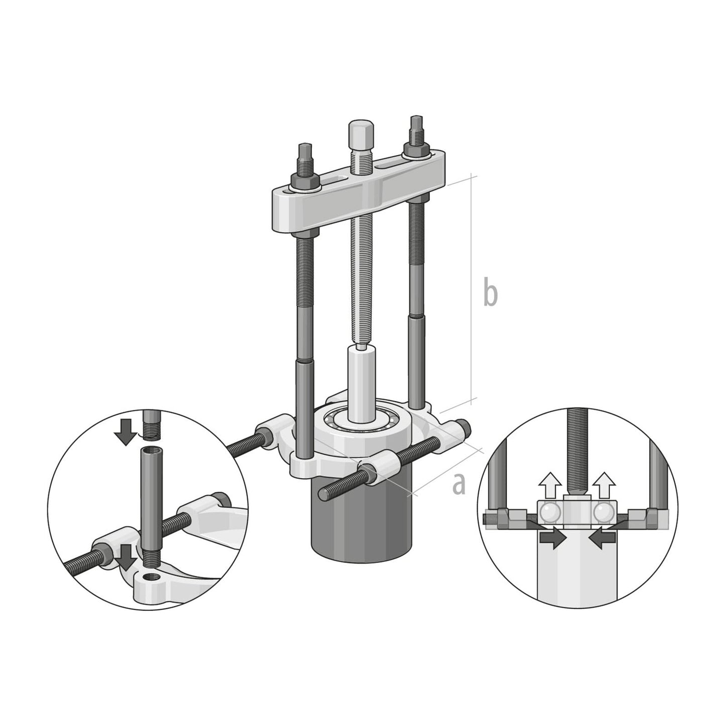 GEDORE 1.38/4 - Utensilio extractor 125 - 380 mm (8018010) - Ferrotecnia