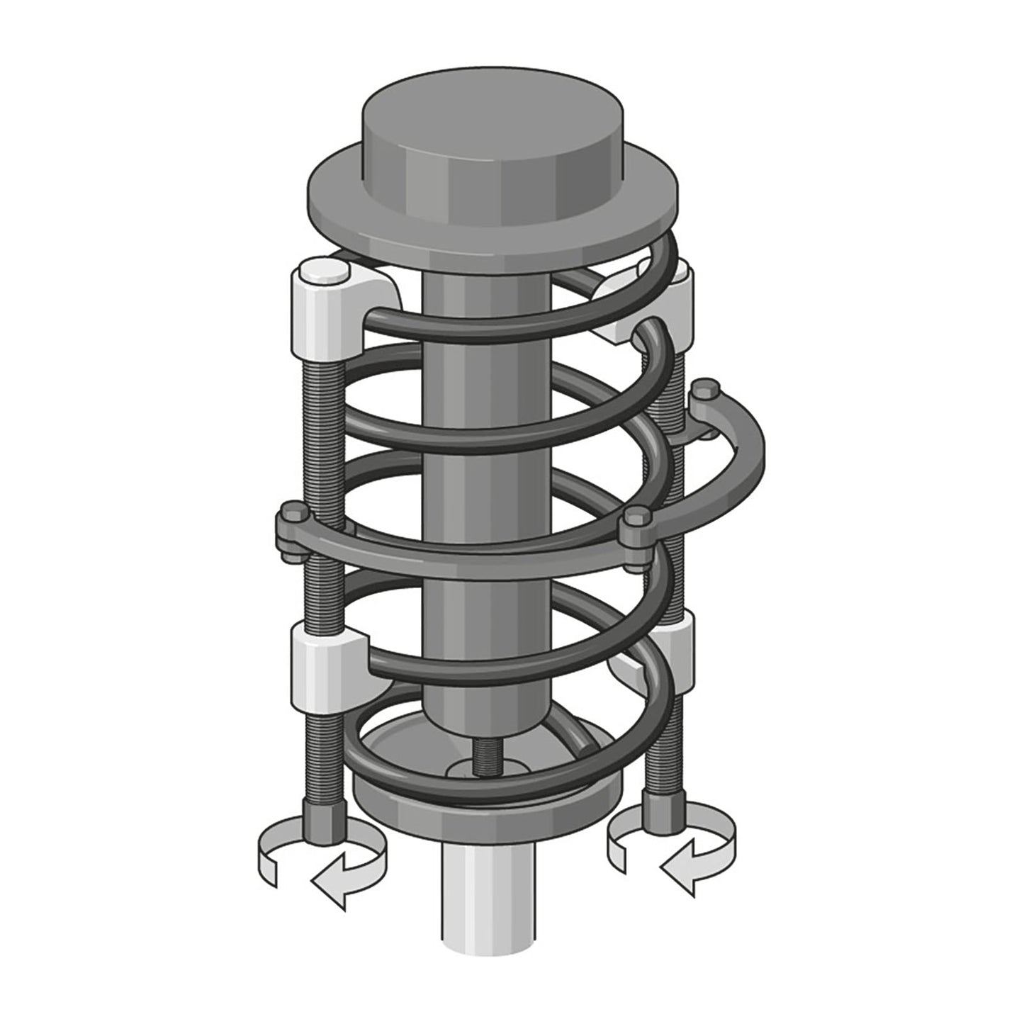 GEDORE 1.78/S2 - Compresor de muelles 240 mm (8031380) - Ferrotecnia