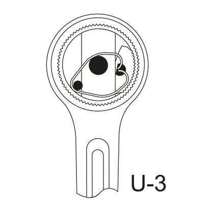 GEDORE 2093 U - 3 - Carraca de 1/4", U - 3 (6170590) - Ferrotecnia