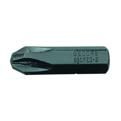 GEDORE 690 PZD 2 L S - 010 - Punta Larga 1/4", PZ 2 (6552950) - Ferrotecnia