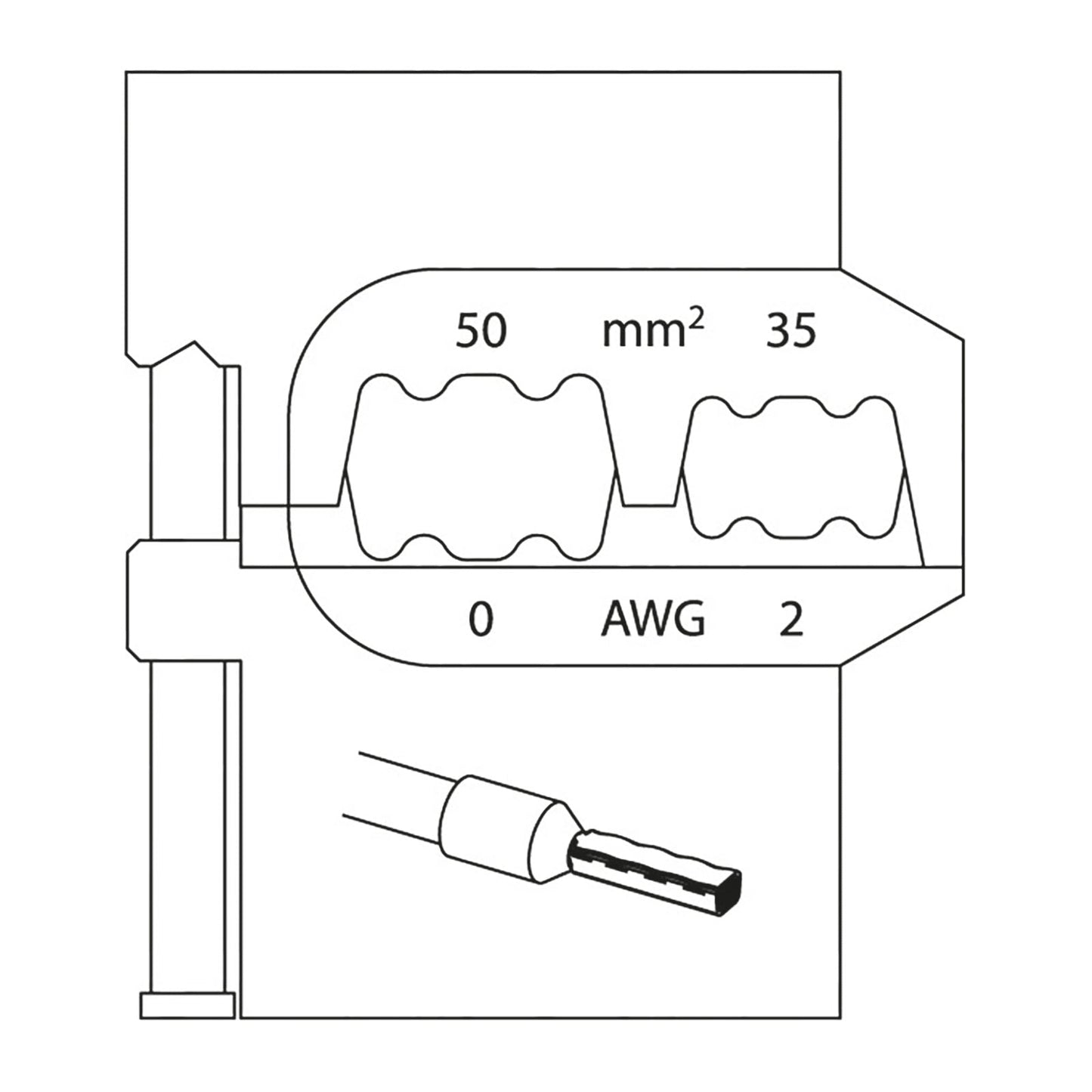 GEDORE 8140 - 08 - Módulo de inserción para virolas de cable - Ferrotecnia