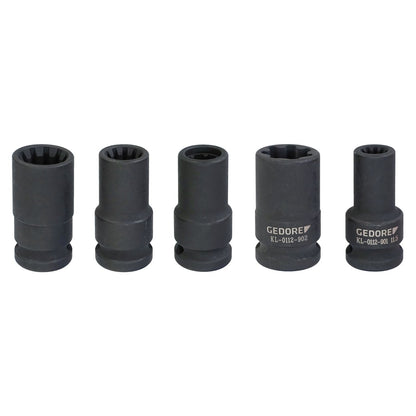 GEDORE Automotive KL - 0112 - 9 - Juego de llaves de vaso, frenos - Ferrotecnia
