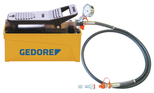 GEDORE Automotive KL - 0215 - 36 M25 - Bomba hidráulica accionada por aire con manómetro. - Ferrotecnia