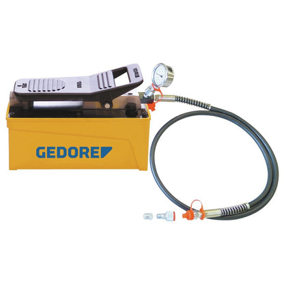 GEDORE Automotive KL-0215-36 M25 - Air-driven hydraulic pump with pressure gauge.