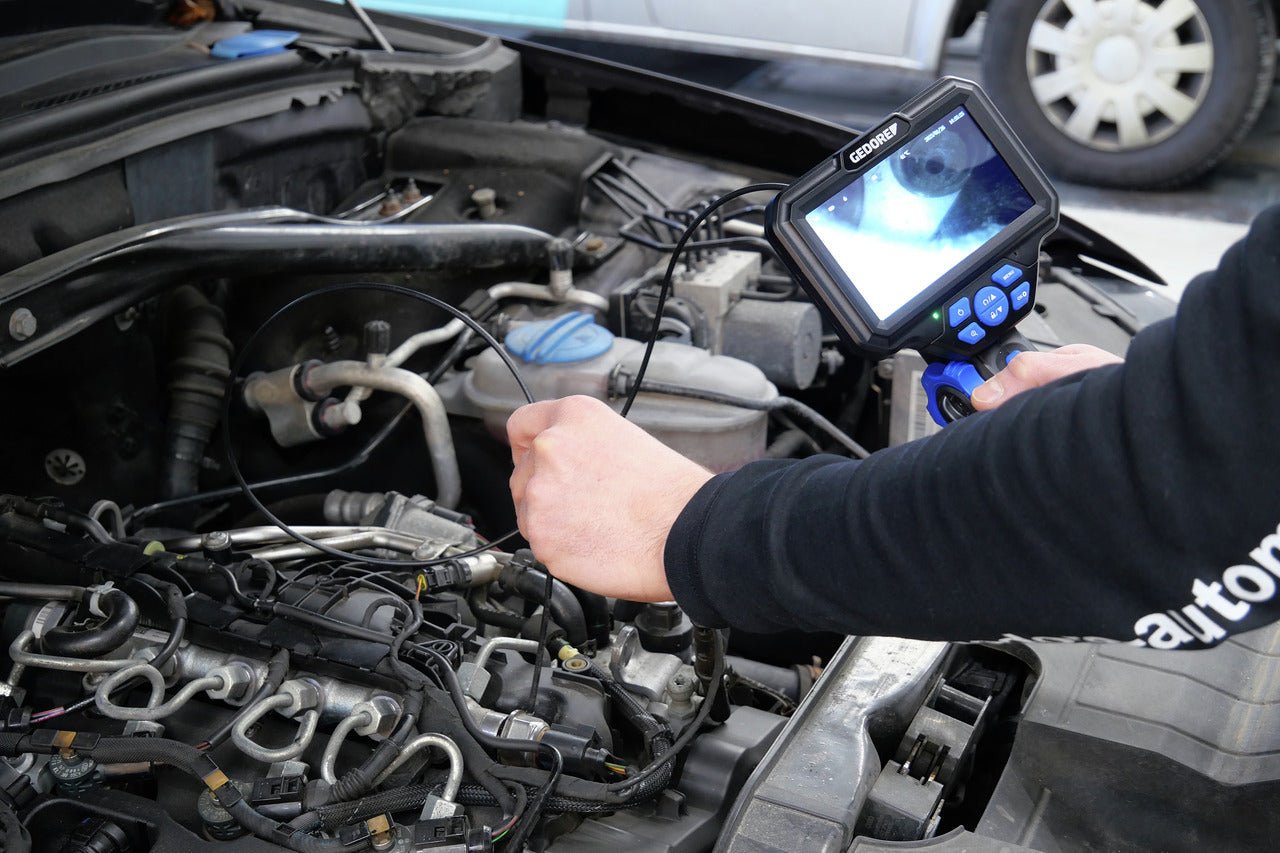 GEDORE Automotive KL - 0880 - 10 K - Videoscopio digital con sonda flexible Ø3,9 mm - Ferrotecnia