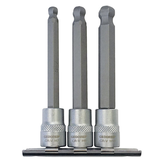 GEDORE Automotive KL - 4021 - 310 - Juego de puntas de destornillador 3/8" con cabeza esférica - Ferrotecnia