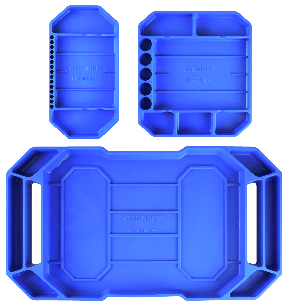 GEDORE Automotive KL - 4991 - 101 - Alfombrilla de almacenamiento de silicona (3 piezas) - Ferrotecnia