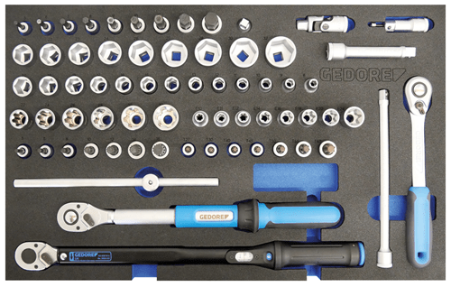 GEDORE Automotive KL - 4998 - 400 - Carro con surtido de 460 herramientas para taller de automoción - Ferrotecnia