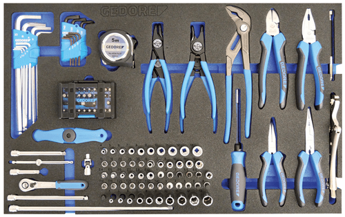 GEDORE Automotive KL - 4998 - 400 - Carro con surtido de 460 herramientas para taller de automoción - Ferrotecnia