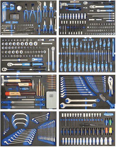 GEDORE Automotive KL - 4998 - 400 - Carro con surtido de 460 herramientas para taller de automoción - Ferrotecnia