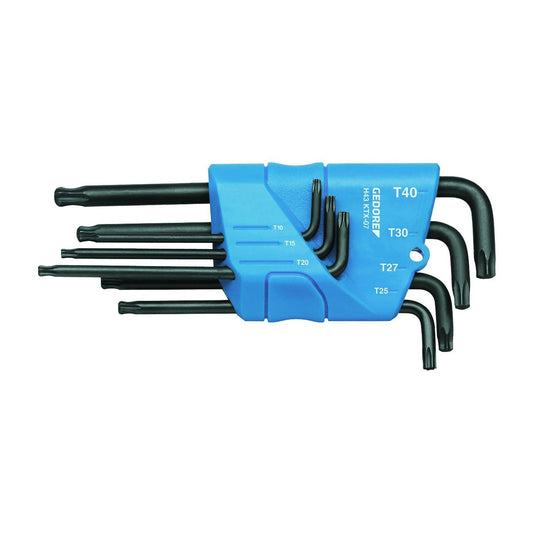 GEDORE H 43 KTX - 07 - Juego de 7 Llaves TORX® Largas Bola - Ferrotecnia