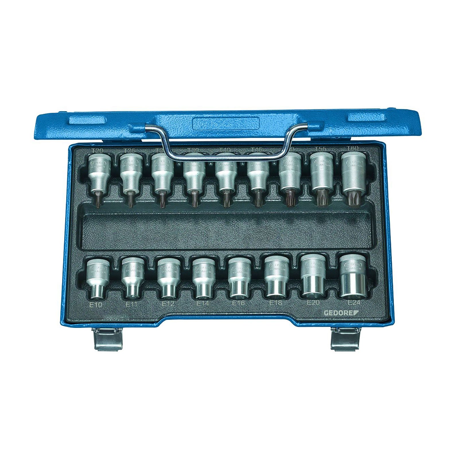 GEDORE ITX 19 TX - 017 - Juego de Vasos TORX® 1/2" - Ferrotecnia