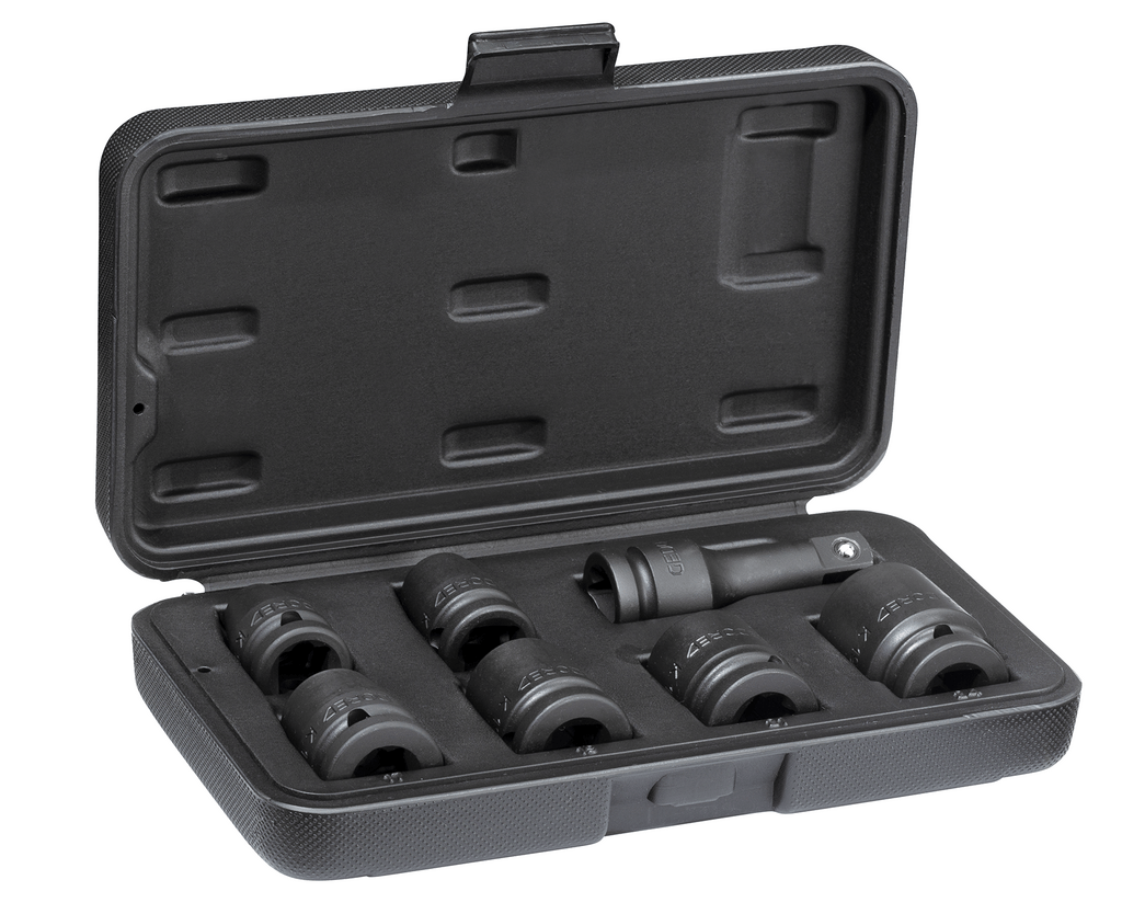 GEDORE K 19 - 007 - Juego de vasos de impacto de 1/2", de 10 a 24 mm - Ferrotecnia