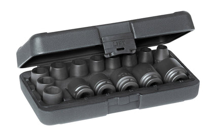 GEDORE K 19 - 015 - Juego de Vasos de Impacto de 1/2". 15 pzas - Ferrotecnia