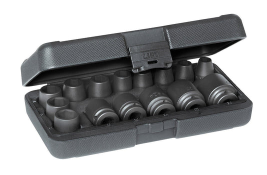 GEDORE K 19 - 015 - Juego de Vasos de Impacto de 1/2". 15 pzas - Ferrotecnia