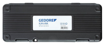 GEDORE K 19 L - 010 - Juego de Vasos de Impacto de 1/2" largos. 10 pzas - Ferrotecnia