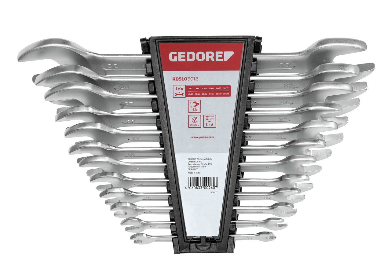 GEDORE red R05105012 - Juego de 12 llaves fijas, 6 - 32 mm (3300960) - Ferrotecnia