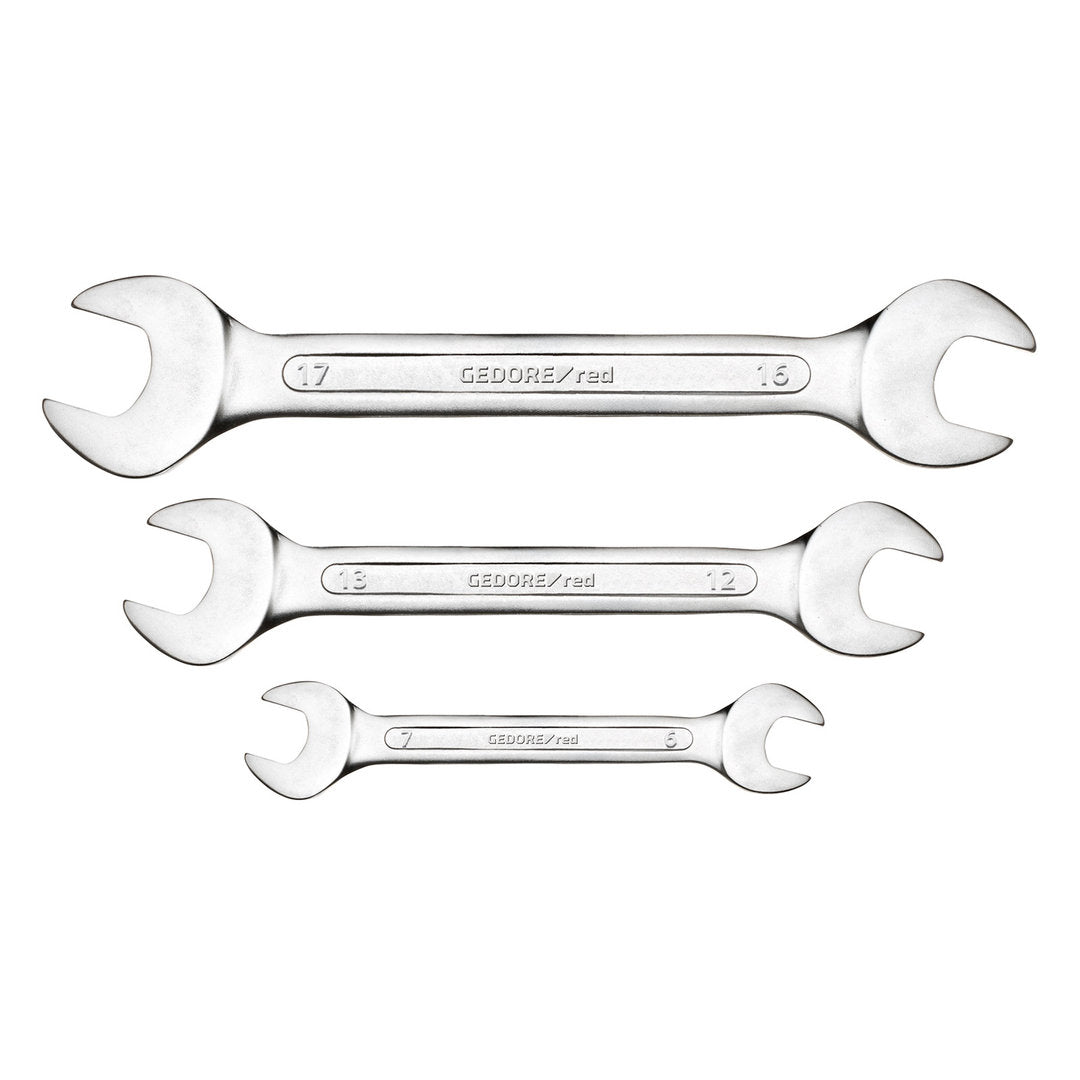GEDORE red R05125006 - Juego de 6 llaves fijas, modelo corto, 6 - 17 mm (3300958) - Ferrotecnia