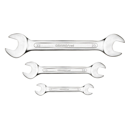 GEDORE red R05126008 - Juego de 8 llaves fijas, modelo corto, 6 - 22 mm (3301081) - Ferrotecnia