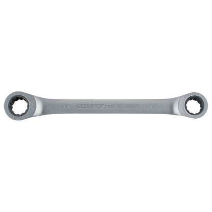 GEDORE red R07401719 - Llave de carraca poligonal doble, recta, 17x19 mm (3300897) - Ferrotecnia
