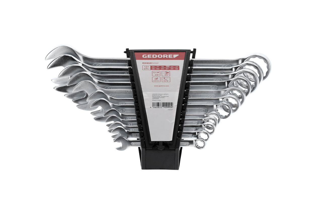 GEDORE red R09105012 - Juego de llaves combinadas, 10 - 32 mm, 12 llaves (3300990) - Ferrotecnia