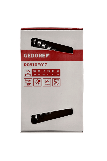 GEDORE red R09105012 - Juego de llaves combinadas, 10 - 32 mm, 12 llaves (3300990) - Ferrotecnia