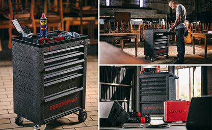 GEDORE red R20152006 - Carro de taller negro MECHANIC, con 6 cajones 910x628x418 mm (3300012) - Ferrotecnia