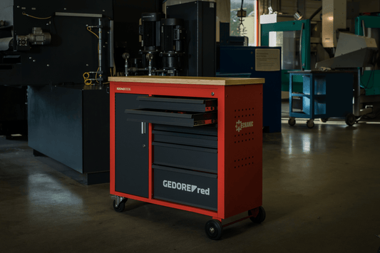 GEDORE red R20400006 - Banco de trabajo móvil MECHANIC, con 6 cajones 988x431x935 mm (3301818) - Ferrotecnia