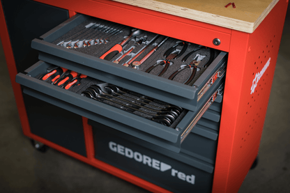 GEDORE red R20400006 - Banco de trabajo móvil MECHANIC, con 6 cajones 988x431x935 mm (3301818) - Ferrotecnia
