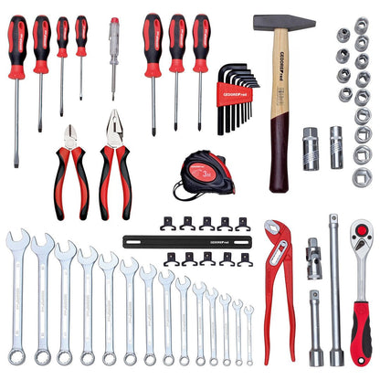 GEDORE red R21650057 - Juego de herramientas SCHRAUBER incl. caja de herramientas, 57 piezas (3301640) - Ferrotecnia