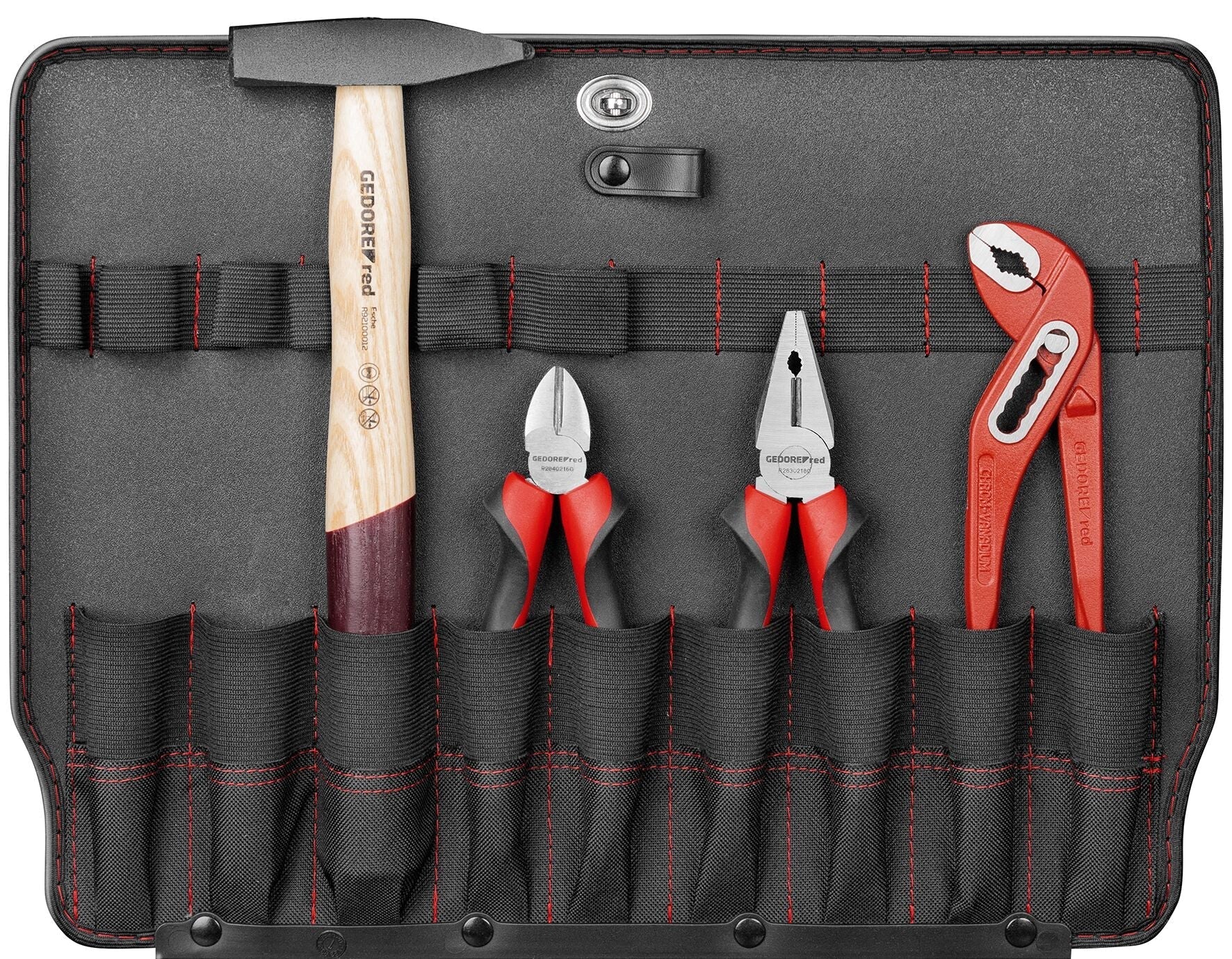 GEDORE red R21652057 - Maleta de herramientas AZUBI L con surtido de 57 herramientas (3301638) - Ferrotecnia