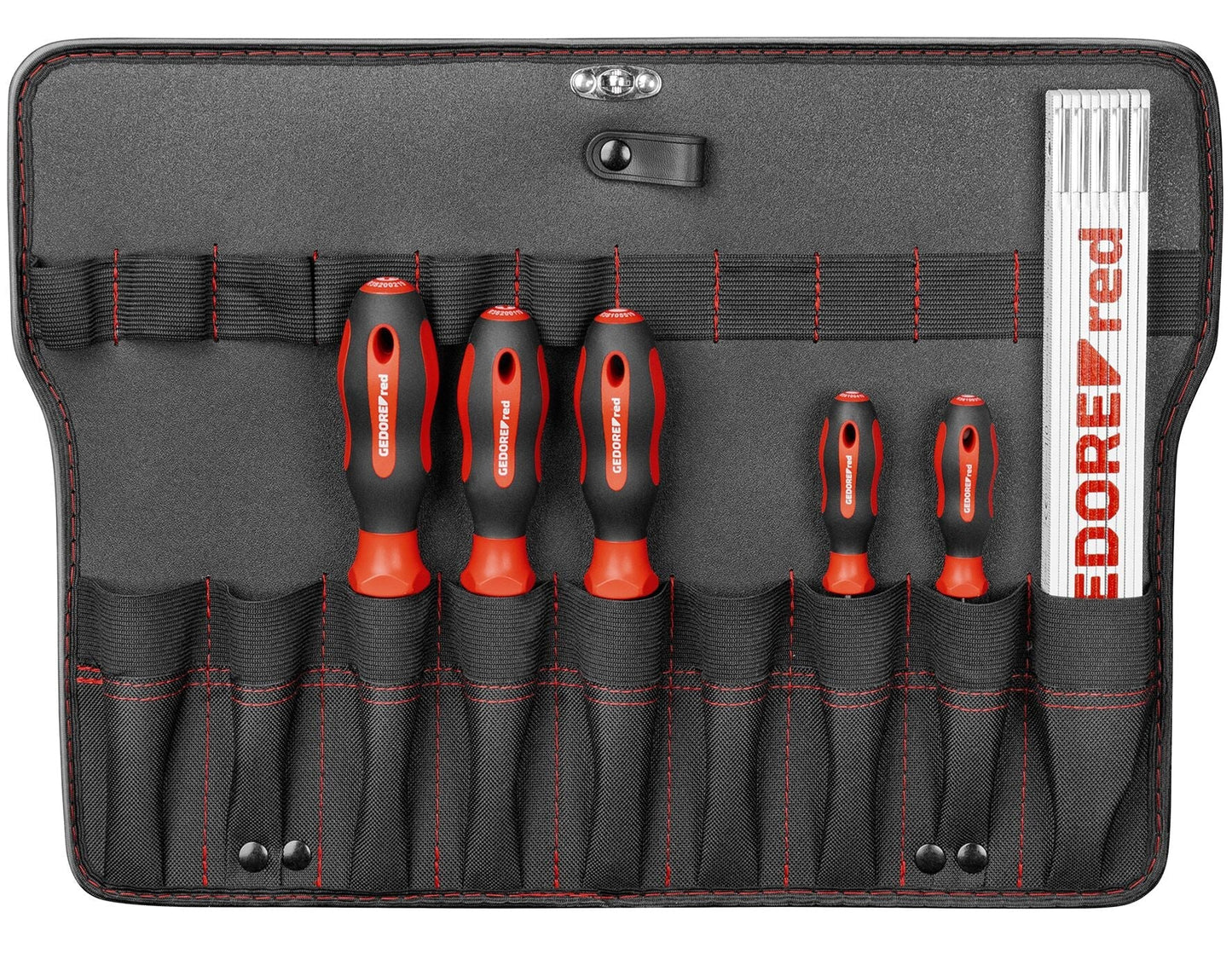 GEDORE red R21652057 - Maleta de herramientas AZUBI L con surtido de 57 herramientas (3301638) - Ferrotecnia