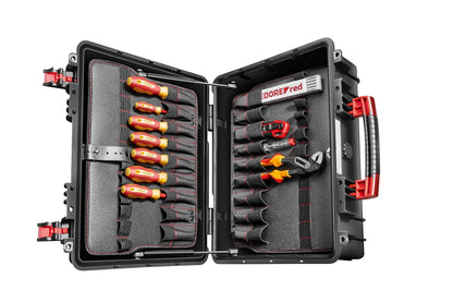 GEDORE red R21652089 - Maleta de herramientas con surtido de 89 herramientas para electricistas (3301643) - Ferrotecnia