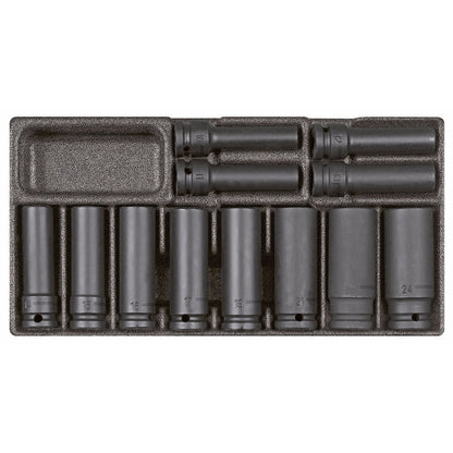 GEDORE red R22150012 - Llave de vaso de impacto 1/2", en módulo CT 2/6, 32 piezas (3301711) - Ferrotecnia